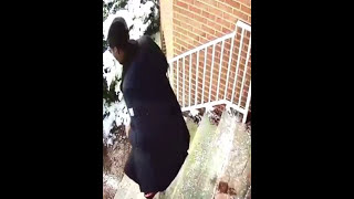 Meek Mill Falls on snow