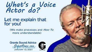 Explaining Processes  (What a Voice Actor does for you)