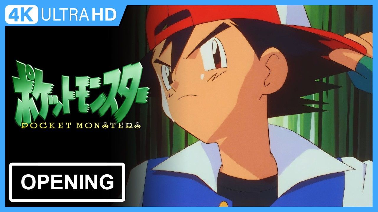 Pocket Monsters (Pokémon) Opening | Creditless | 4K UHD Remastered