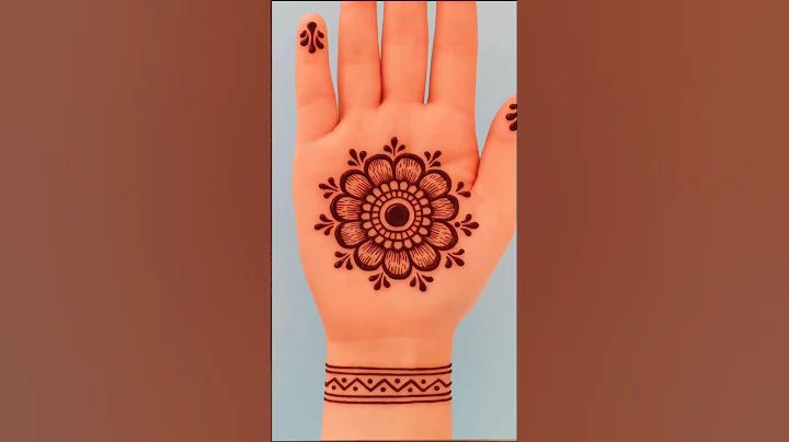 Easy tikki mehndi design 😍 #youtubeshorts #shortvideo #shortsfeed #shorts #eidmehndi #tikki #new