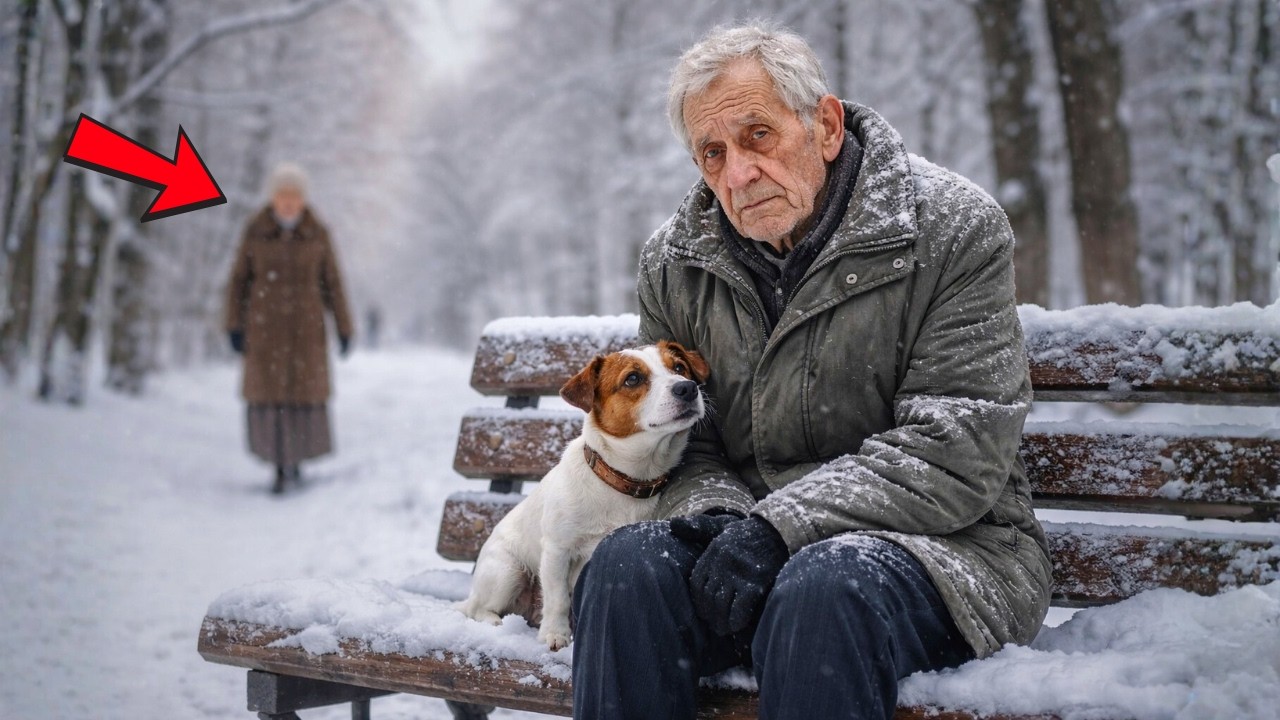 Старик с джек-расселом замерзали в парке... Пока к ним не подошла ЭТА женщина!