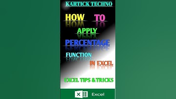 How to create percentage in Excel #excel #shorts #ytshorts #exceltips #msoffice #shortvideo