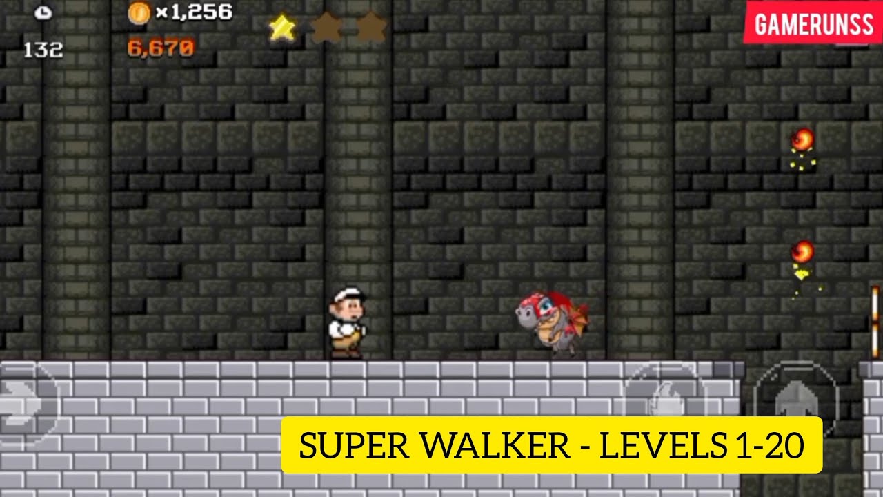 Super Walker - Gameplay Walkthrough Android - Levels 1-20