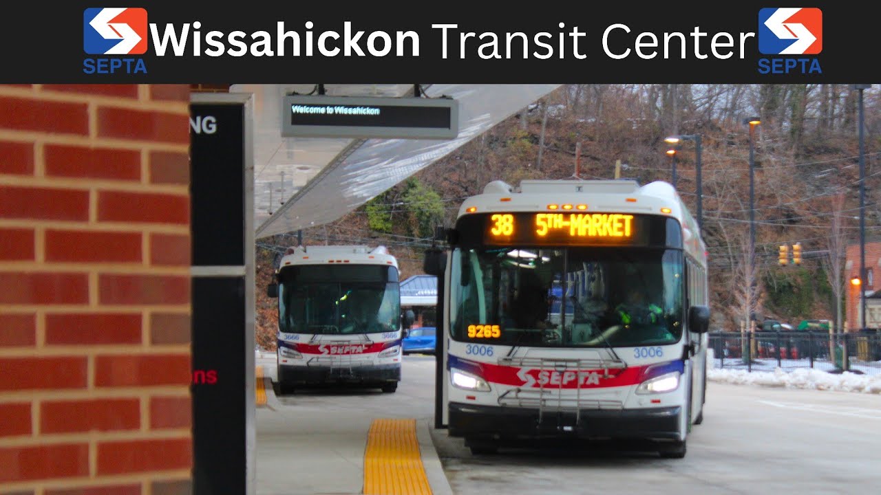 SEPTA BRAND NEW BUS TERMINAL:  SEPTA's  Wissahickon Transit Center 2025.
