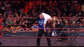 Brock Lesnar wreaks havoc - WWE RAW  MATCH - killer