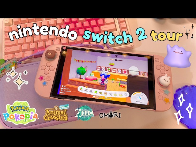⭐️ cozy nintendo switch 2 tour ft pokemon pokopia animal