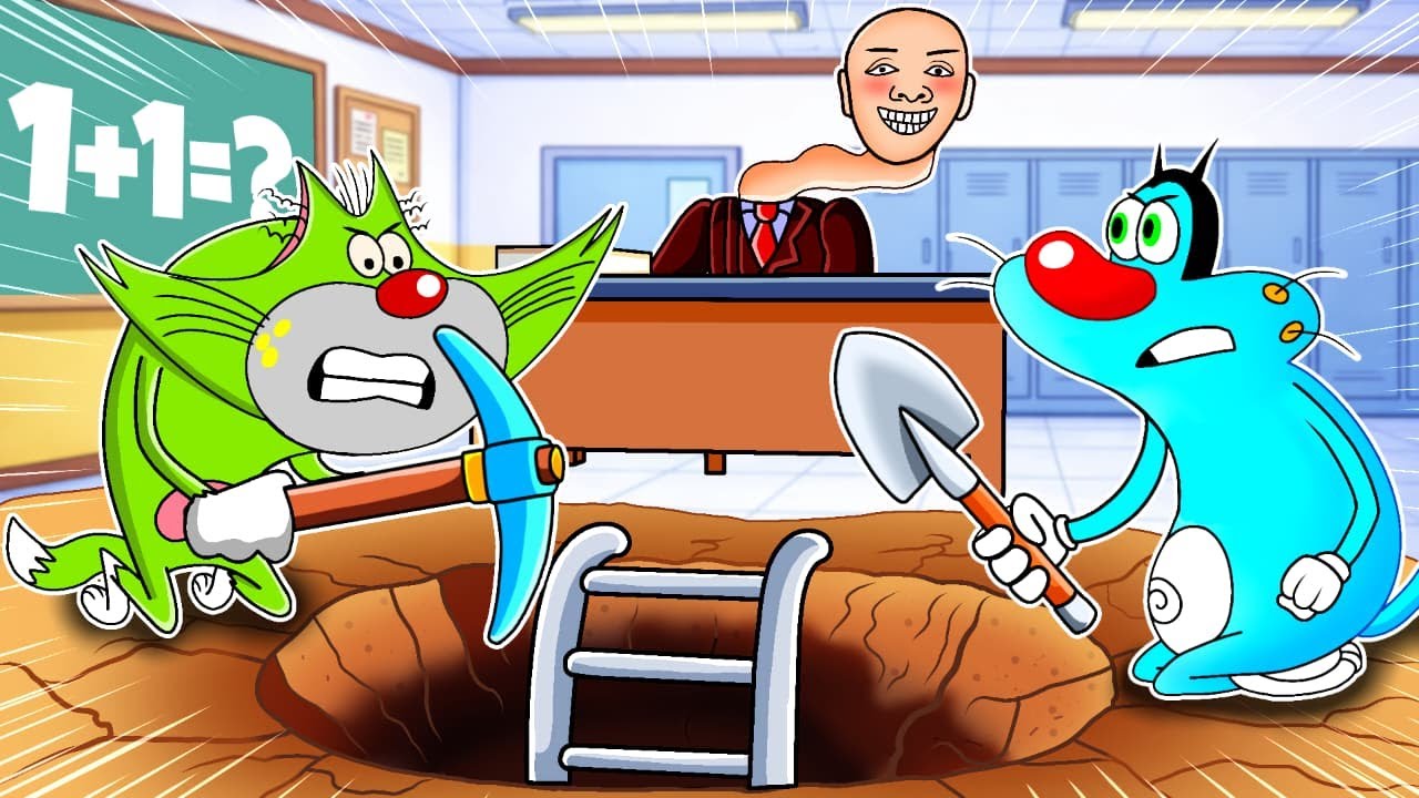 Roblox Oggy Dig Fo Escape From School Detention!