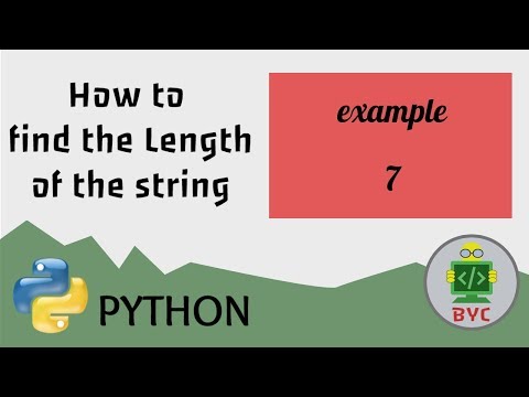 Python : Find the Length of the string