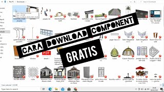 Cara Download Gratis Component Sketchup Dengan Mudah_Tutorial