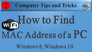 How to find MAC Adress of a PC Windows 10 , Windows 7 | Computer Tips | Generic Library