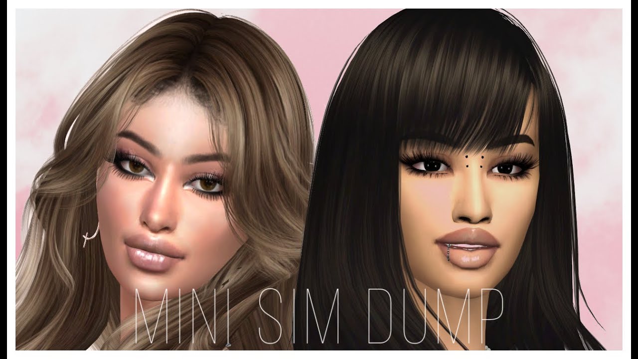 Mini Sim Dump - Sims 4 CAS + CC Folder & Sims Download - YouTube