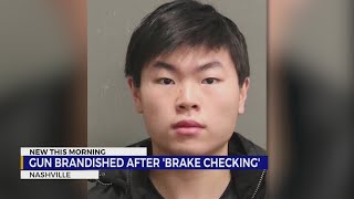 Man allegedly points gun at driver for 'brake checking'