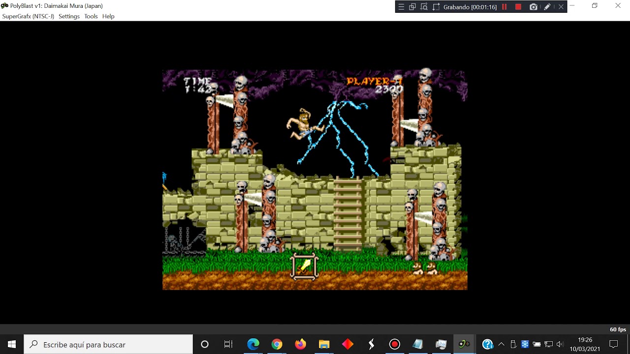 Daimakaimura Ghouls N Ghosts Supergrafx Pc Engine Nec Polyblast Emulator Test Windows 10 Youtube