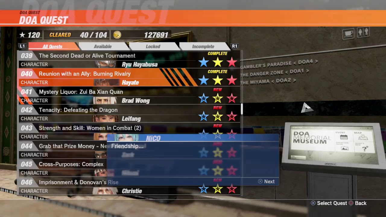 Dead Or Alive 6 - DOA Quest Gameplay!