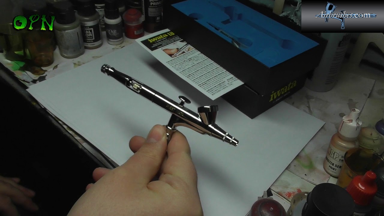 IWATA HIGH PERFORMANCE HP B PLUS AIRBRUSH REVIEW - YouTube