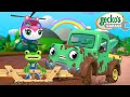 Muddy Mountain Helicopter Rescue | Gecko&#39;s Garage Stories and Adventures for Kids | Moonbug Kids