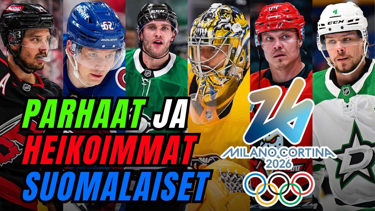 Suomen TOP 5 parhaat ja heikoimmat pelaajat - Milano-Cortina talviolympialaiset 2026