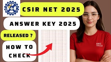 csir net answer key 2025 | csir net solution key 2025
