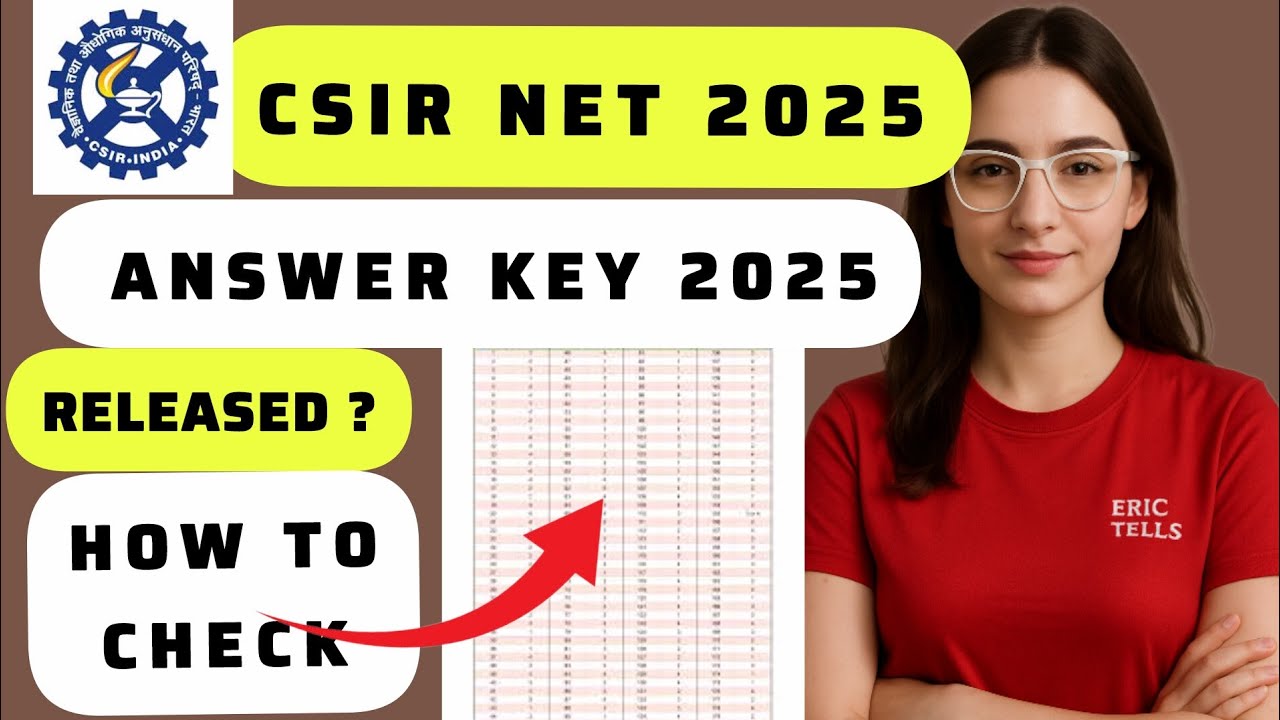 csir net answer key 2025 | csir net solution key 2025 - YouTube