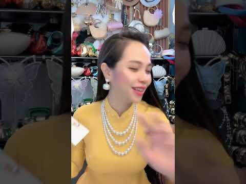 Vòng Cổ Ngọc Trai Giả Ba Lớp - Phụ Kiện Mê Áo Dài
