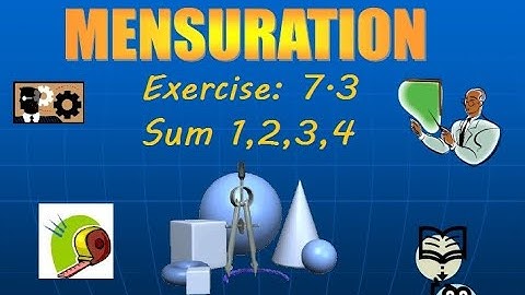 TN Samacheer 9th maths mensuration exercise: 7.3 sum- 1,2,3,4