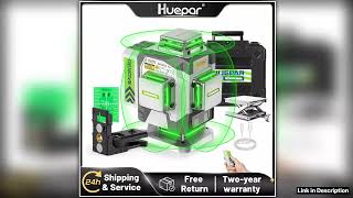 Huepar Zk04Cgl 4D Cross Line Laser Level Professional 2Mm10M Accuracy Selfleveling Green Laser Tool
