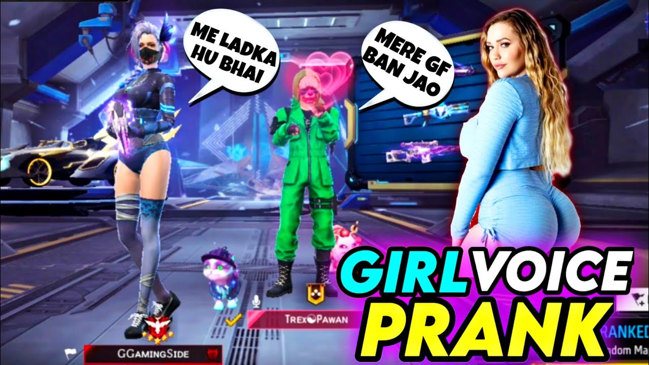 EXCITING GIRL VOICE PRANK GARENA FREE FIRE G GAMING SIDE YouTube