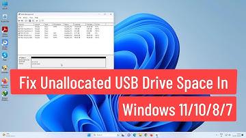 Fix Unallocated USB Drive Space In Windows 11/10/8/7 | How to Fix Unallocated USB Drive Space