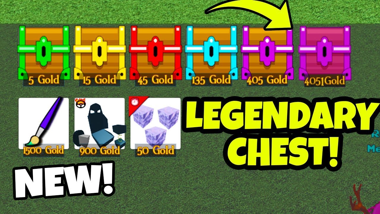 *legendary* chests in new update!? build a boat for