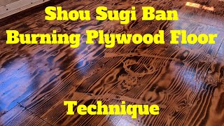 Shou Sugi Ban Burning  Torching Plywood Technique DiY