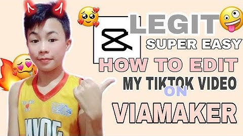 VIAMAKER APP  | SASSWAR TUTORIAL | HOW TO EDIT TITKOK VIDEO INTO VIAMAKER