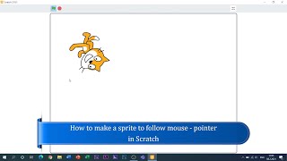 How to make a sprite to follow mouse - pointer