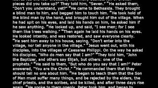 The Holy Bible - Mark Chapter 8 (World English Translation)