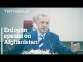 Turkey’s President Recep Tayyip Erdogan speaks on latest development in Afghanistan