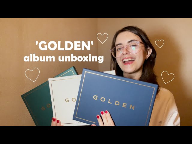 Unboxing BTS JUNGKOOK GOLDEN ALBUMS (Weverse Global Preorder) 