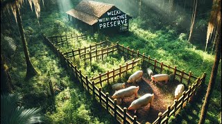“Exploring the Weeki Wachee Preserve! 🌿 To uncover the mysterious hog pens/ Bear traps . 🐻🐽🐗🐾🐾