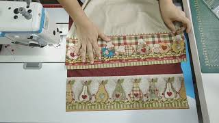 Toalha de Fogão  Ovelhas em 10 minutos   #patchwork #cozinha