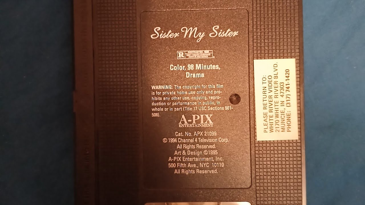 Sister My Sister (Full 1995 A Pix Entertainment VHS) - YouTube