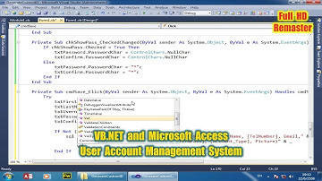 VB.NET MS Access (UAM) 5. How to Insert data with images into the database (1/4)