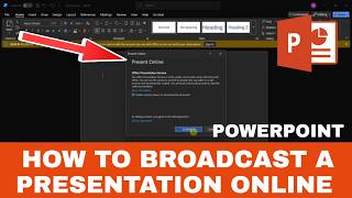 How to Broadcast a PowerPoint Presentation Online
