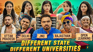 Different State Different Universities   Amit Bhadana  Delhi  UP   Rajasthan  JNU  Open Learning#AVB