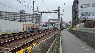 京成3000形快速電車 志津駅～ユーカリが丘駅間踏切(4)