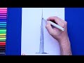 How to draw Jeddah Tower, Saudi Arabia
