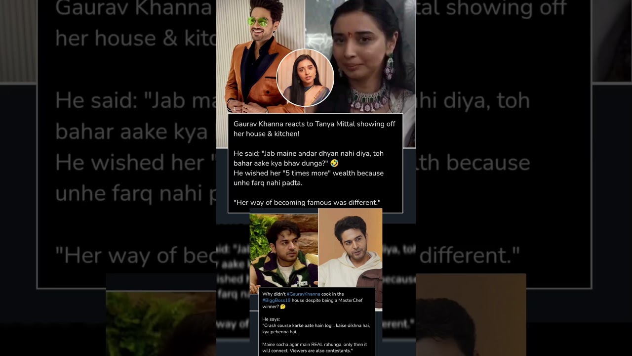 Gaurav Khanna reacts to Tanya Mittal showing off her house & kitchen! | 