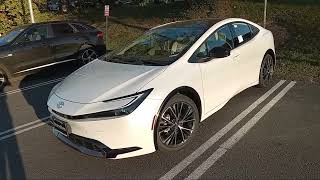 2024 TOYOTA PRIUS XLE FWD WIND CHILL PEARL BLIZZARD PEARL WHITE GRAY SOFTEX 2024 WORLD CAR DESIGN
