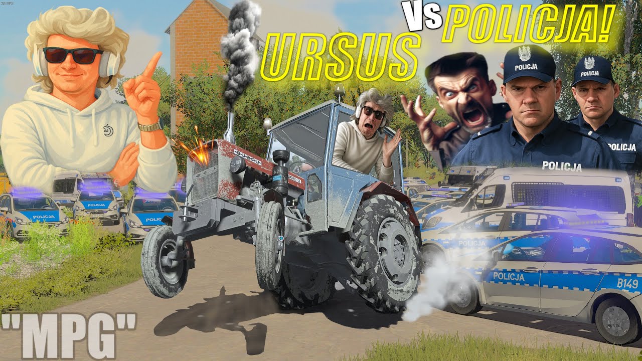 🔥 **URSUS C-330 vs POLICJA!**🚔 Ursus +1000Koni *499km/h Vmax😱