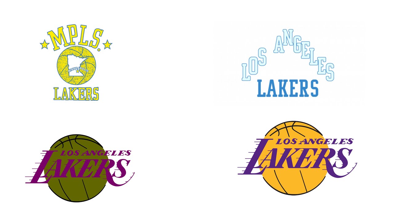 Los Angeles Lakers Logo Evolution Story - YouTube