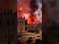 Building Burns In Israel After Rocket Attack From Lebanon 