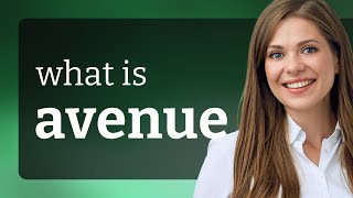Avenue — definition of AVENUE