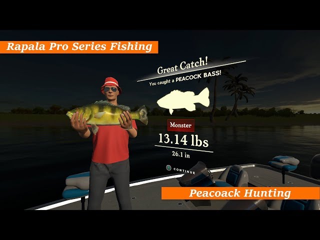 Peacock Hunting : Rapala Pro Series Fishing 